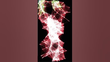 Interactive Particle Network Simulation #creativeart #simulation