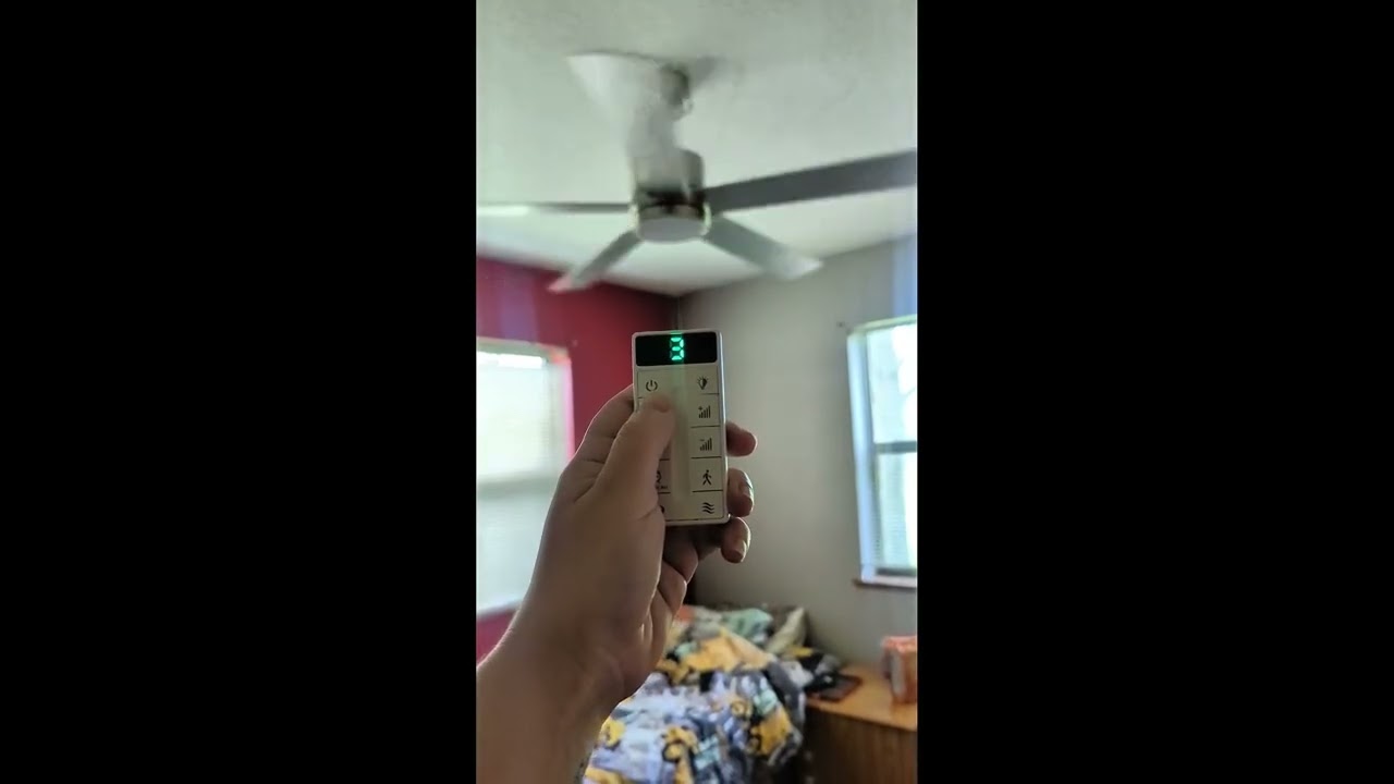 Flush Mount Ceiling Fan with Light Review | 52"  LED Ceiling Fan w/ Remote & 6-Speed Motor