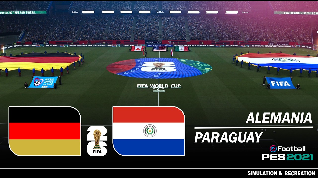 Alemania vs Paraguay ● Copa Mundial 2026 ● Simulación Pes 2021