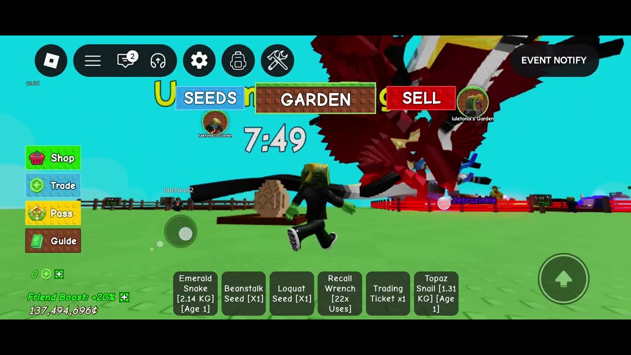Igramo roblox napokon.    ( izvinite sto je video jako mali i tesko se vidi)
