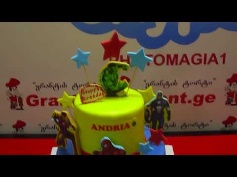 სუპერ გმირები, საბავშვო ტორტები, შეკვეთა: 593 756 700, \"გრანტის ტორტები\"