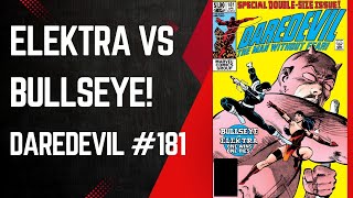 Elektra Vs Bullseye To The Death! Frank Miller’s Daredevil #181, & Klaus Janson, Marvel Comics, 1982