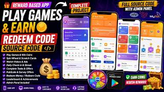 Reward Based Play & Earn App Source Code with Admin Panel | Earn Coins & Redeem Money App | Android screenshot 3