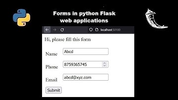 Forms in flask with front-end and server-side validation