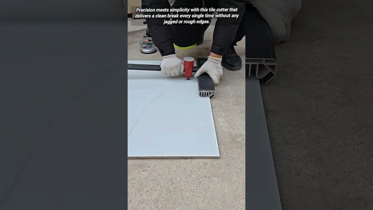 How To Get Perfectly Straight Cuts On Large Tiles