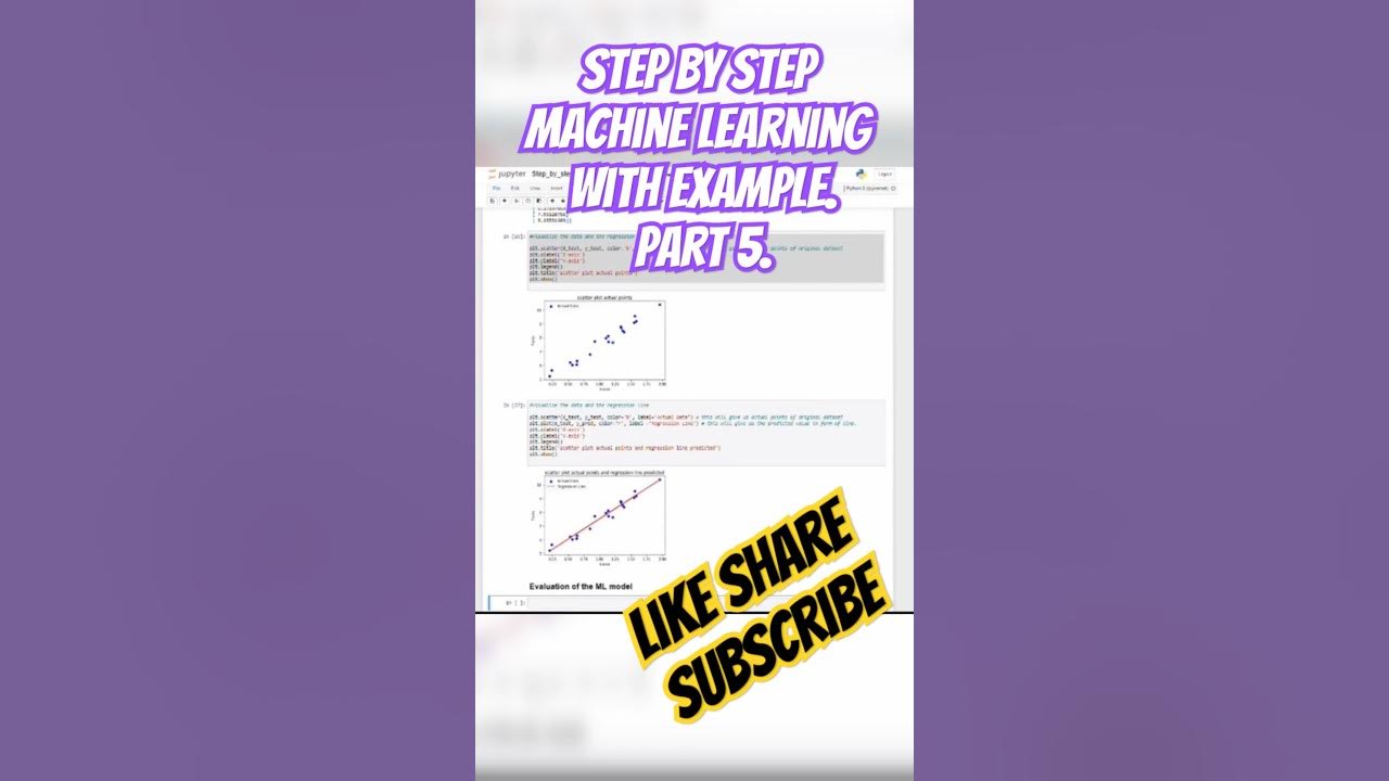 Step by step Machine learning With example. Part 5. #education # ...