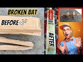 How to repair a broken cricket bat 🏏 / fix broken cricket bat at home / Damaged cricket bat repair