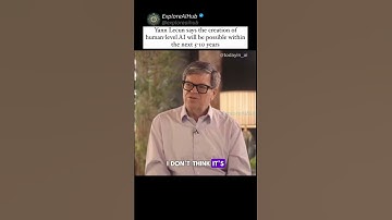 Yann LeCun says he estimates that the creation of human-level intelligence #ai #chatgpt #agi #human