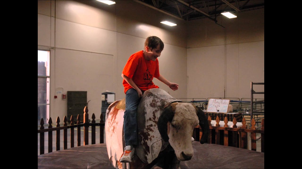 Josh riding the bull. - YouTube