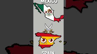 Countries that love and hate MEXICO#mexico #russia #countryballs #sweden #mapping #usa #germany #map