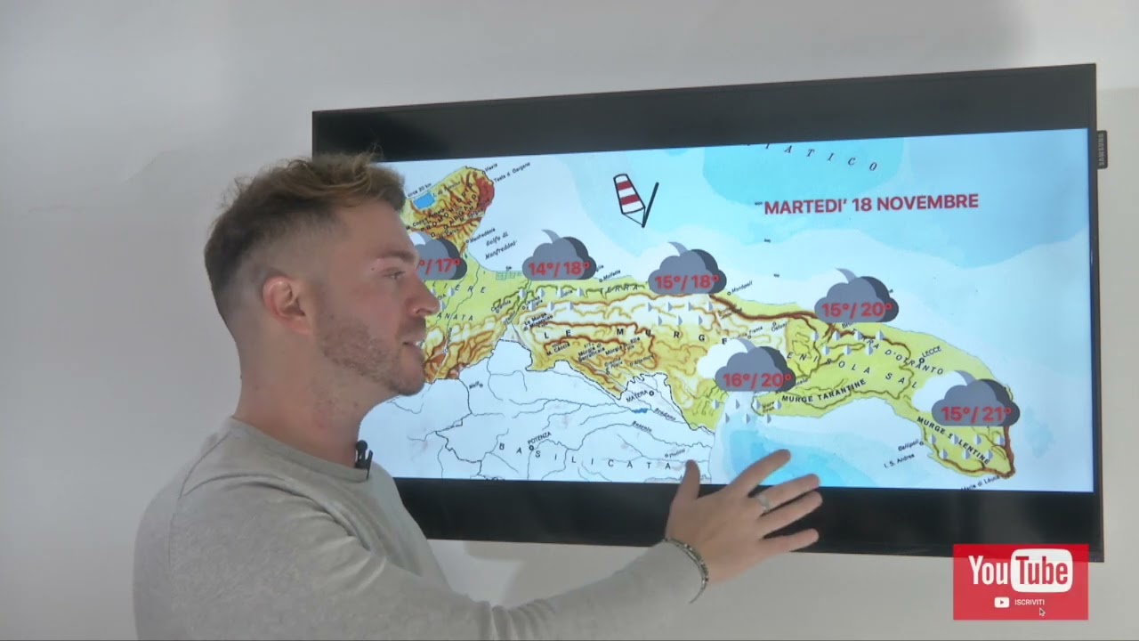 Meteo Puglia: arriva la pioggia, poi settimana dinamica