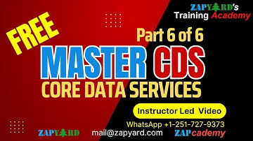 FREE Video 6 of 6 - Master CDS | SAP ABAP Core Data Services Free SAP Training | A to Z of ABAP CDS
