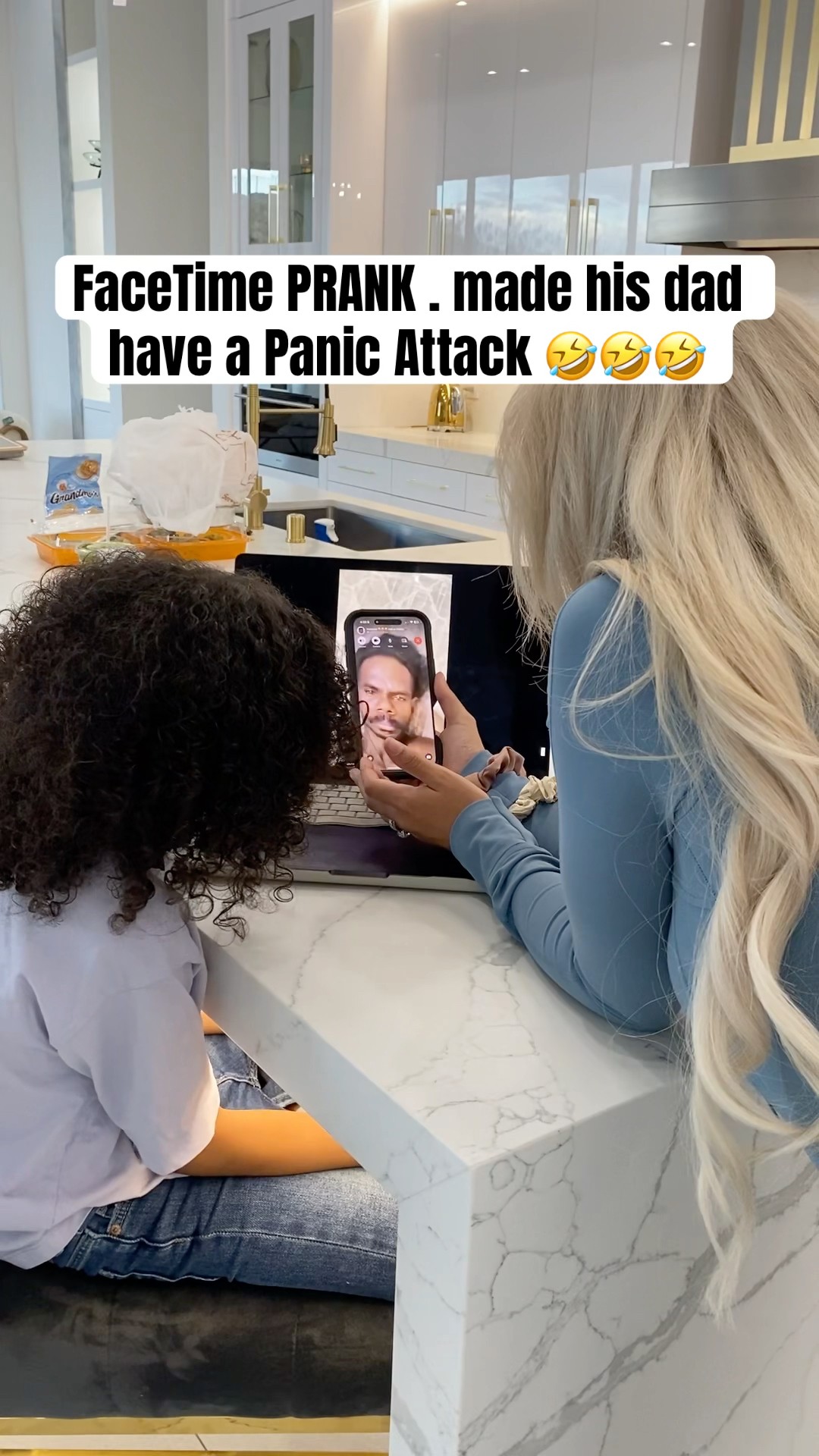 I pranked my husband on FaceTime Gone Wrong!!!  ? #shorts #funny #family