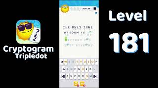 Cryptogram Tripledot Level 181 Answer | SolutionGuruji