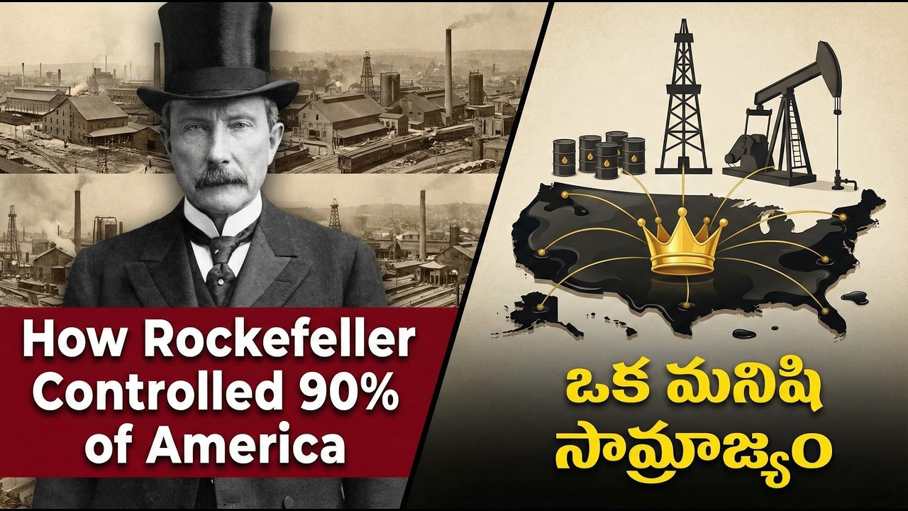 How Rockefeller Controlled 90% of America | ఒక మనిషి సామ్రాజ్యం#youtubefeeds #youtubevideo