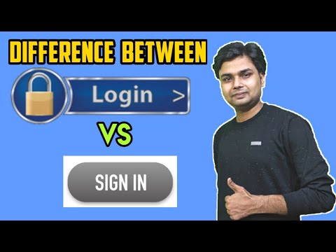 What is Difference Between Login and Sign in | login vs signin