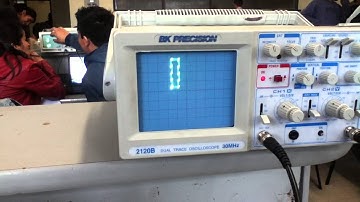 Tetris en VHDL, visualizado en Osciloscopio Analogo.