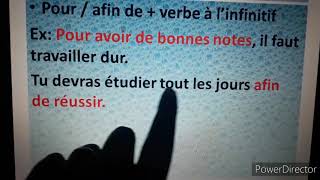 Le complément circonstanciel de but.