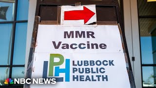 What causes breakthrough measles infections?