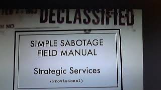 Simple Sabotage Field Manual