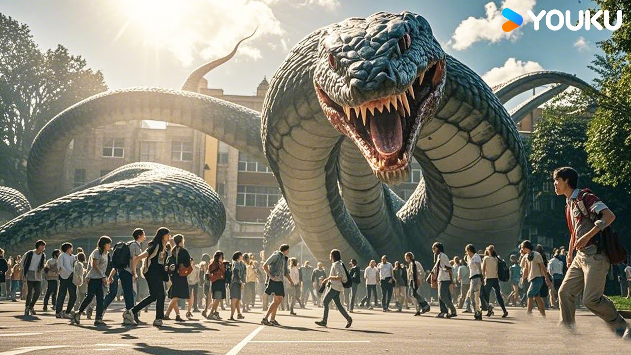 Mutant giant snakes invade the campus! | Rising Boas in a Girl's School | YOUKU MONSTER MOVIE