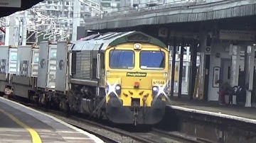 Class 66 passing Didcot Parkway - 13/08/2018