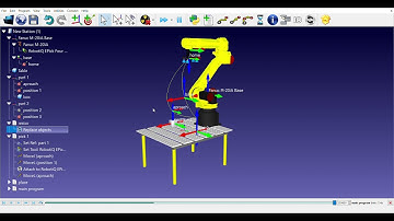 Pick and place Robotic simulation on ROBODK