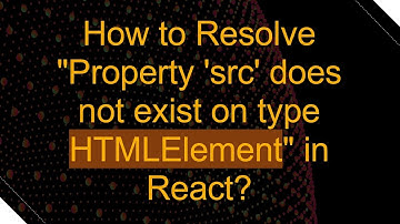 How to Resolve "Property 