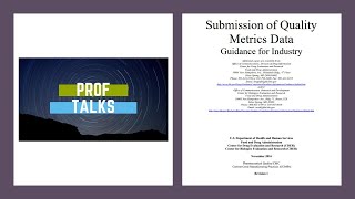 Quality Metrics Data Submission USFDA Guidance| USFDA Guidelines |