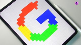 Pixel Art In Procreate | How To Draw Pixel Art| Satisfying & Relaxing Art | Art with A. screenshot 4