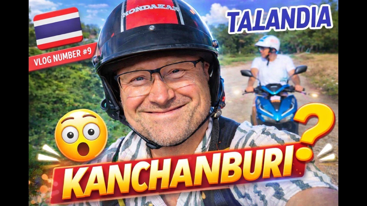 Kanchanaburi od Kuchni i od Serca 🇹🇭 | Skuterem przez Świątynie, Jaskinie i Most na Rzece Kwai