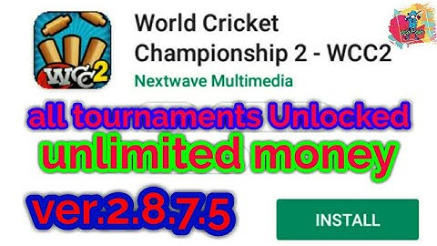 How to download mod apk and data of WCC2 | ver. 2.8.7.5