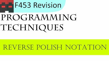 F453 | Programming Techniques | 03 Reverse Polish Notation
