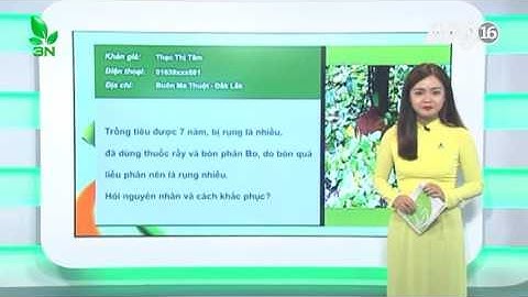 Khắc phục hồ tiêu bị rụng lá