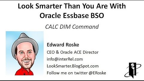 Essbase CALC DIM Command