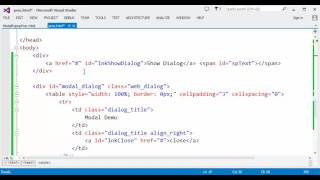 jQuery - Part 12 (Modalpopup Example)