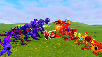 EVOLUTION OF CATNAP GODZILLA VS DOGDAY GODZILLA SMILING CRITTERS In Garry