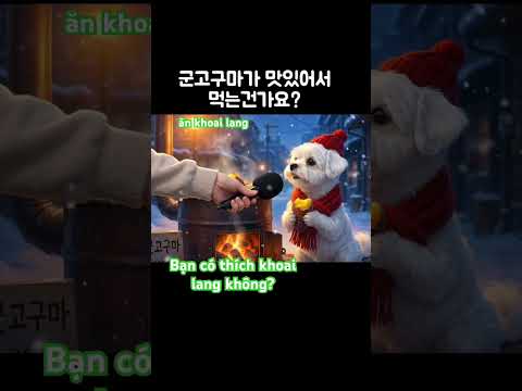 하노이도 겨울이 오고 있어서  만들어봄! ( #disney 고구마 먹는 말티즈) #하노이생활  #maltese