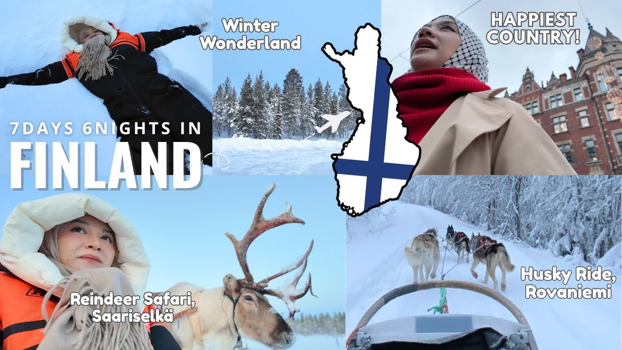 Yay! in Finland 🇫🇮 | 7D6N, winter wonderland, husky ride, reindeer safari, hunting aurora.