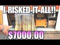 I RISKED IT ALL! $7000 GAMBLE ~ BEST STORAGE ON YOUTUBE ~ I bought an abandoned storage unit locker