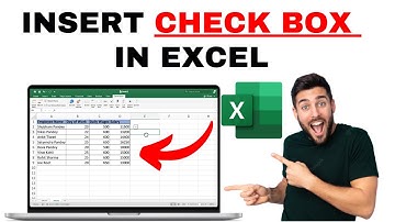 How to Insert a Check Box in Excel