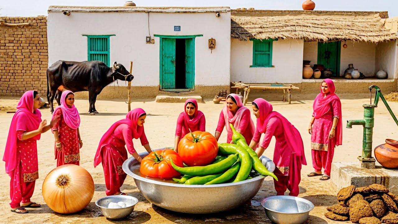Village Food Secret 😋 | Punjabi Girls Make A Giant Daal Chawal | New Food Recipe 2026