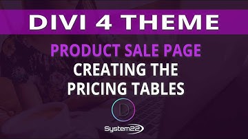 Divi 4 Product Sale Page Creating The Pricing Tables  👈
