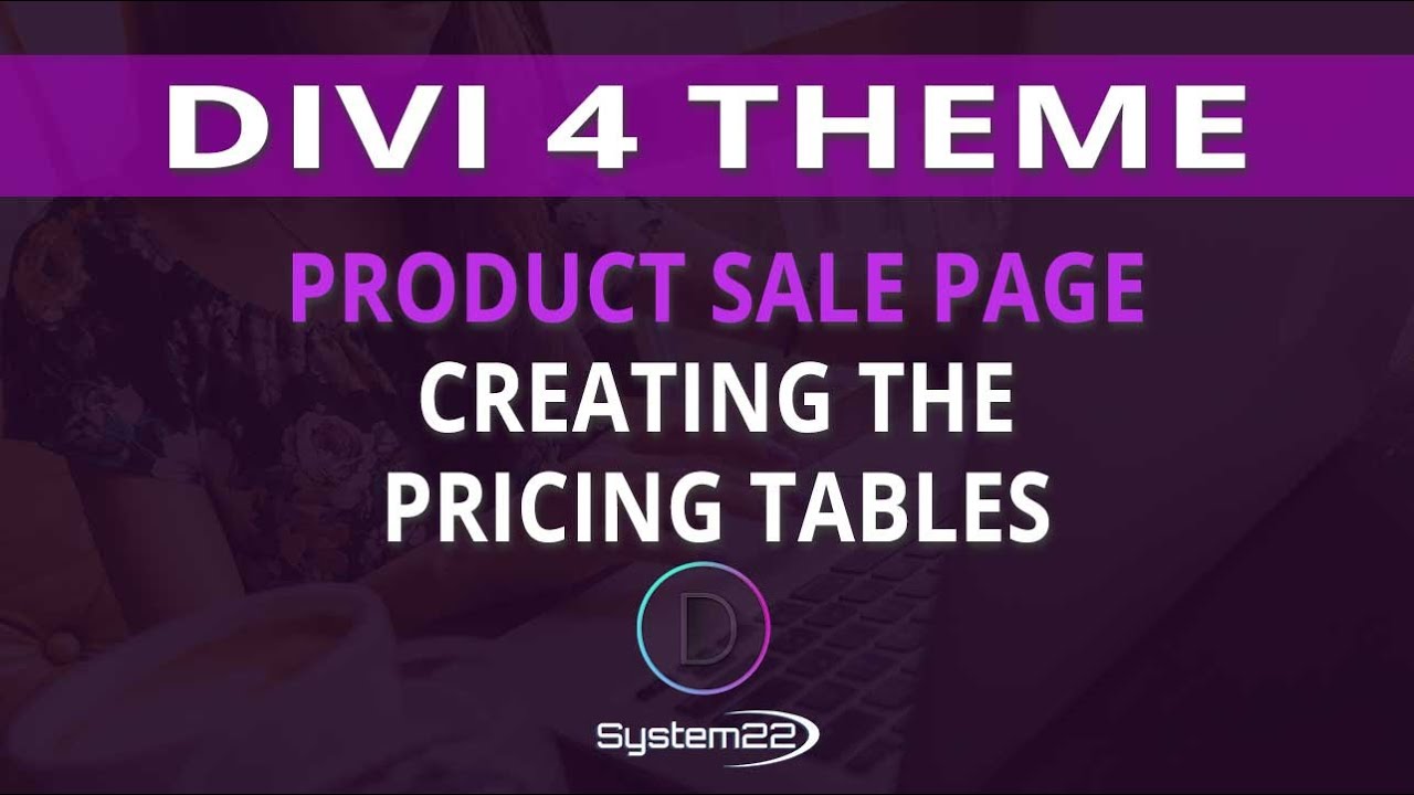 Divi 4 Product Sale Page Creating The Pricing Tables  👈