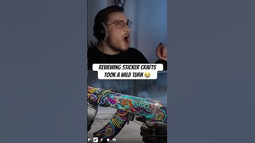 These CS2 sticker crafts are getting creatively crazier by the day! 🤣💀 #ohnepixel #cs2