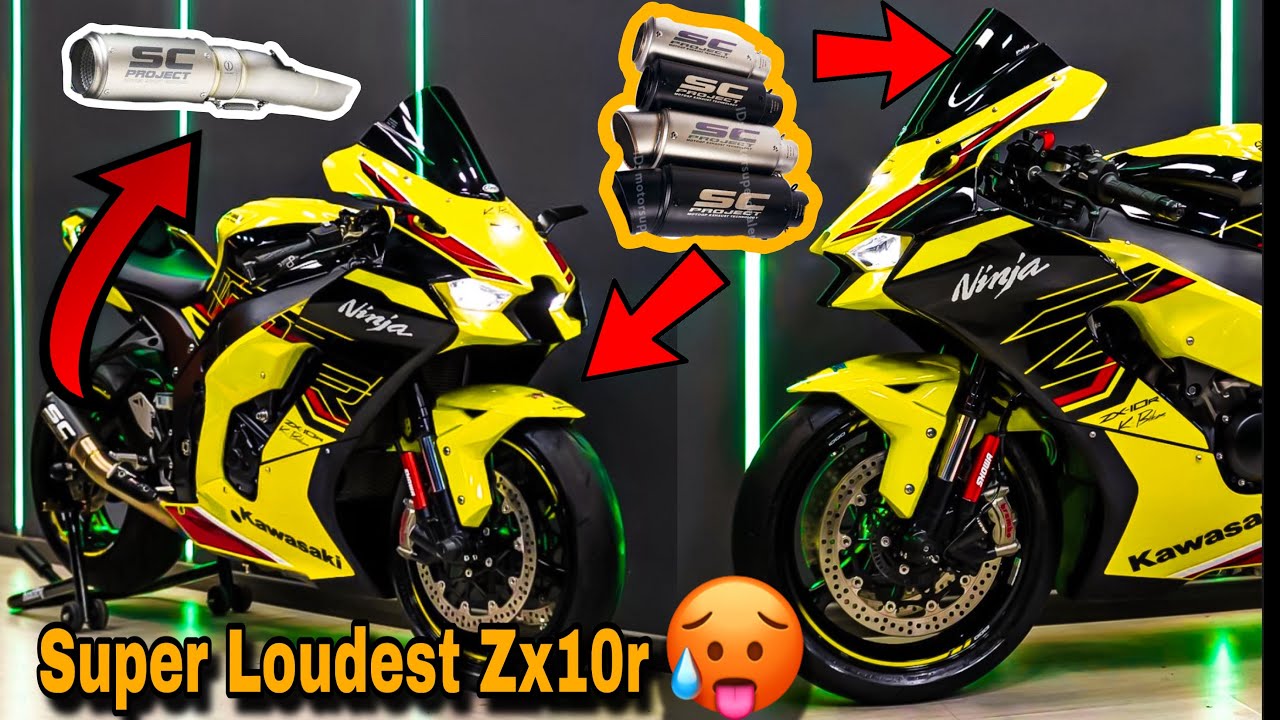 INDIA'S LOUDEST ZX10R 😱😱 INSTALLED NEW EXHAUST 😍 2 Lakh ki Exhaust🥵💸🤑
