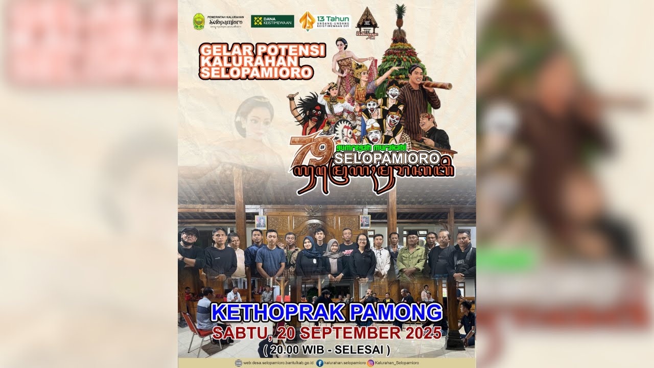 GELAR BUDAYA KETHOPRAK PAMONG KALURAHAN SELOPAMIORO