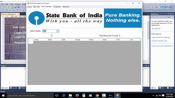 Bank Management System : Offline : C#, MS Access