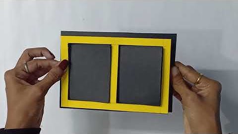 Window Swing card | Pop-up Scrapbook Page | Theuniquecard ideas