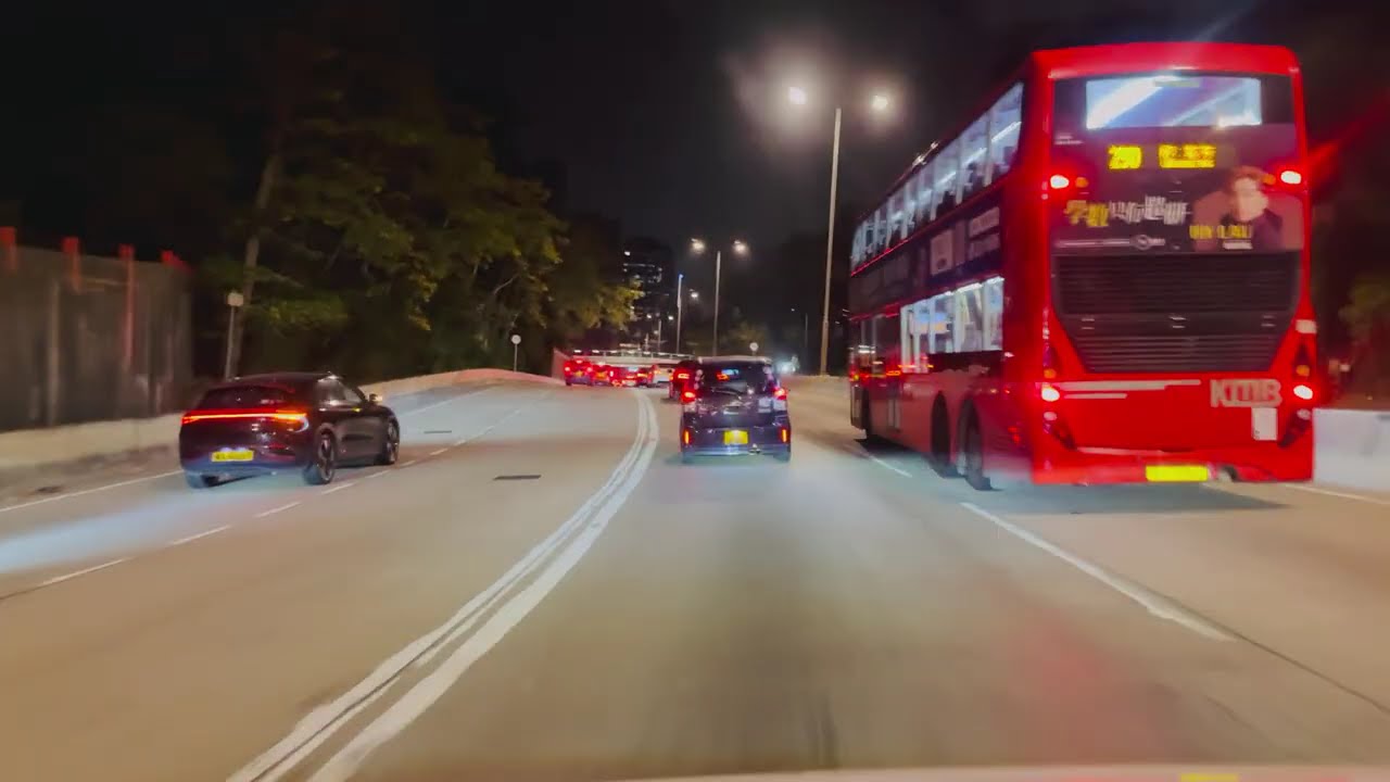 🚗 Hong Kong Night Drive – Chuk Yuen to Tuen Mun | 4K HDR | 🌃 No Commentary